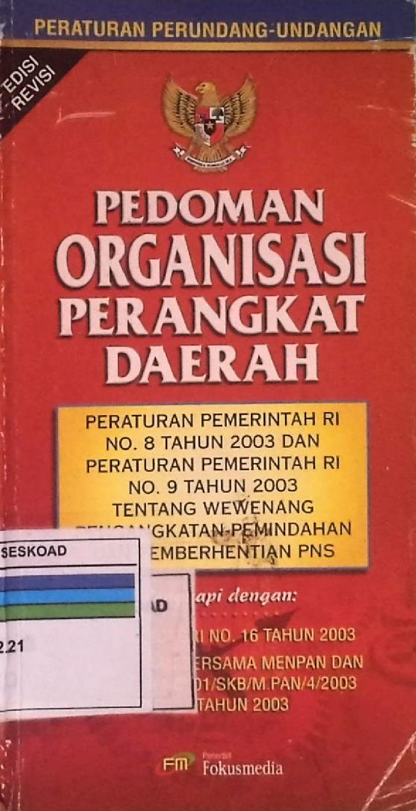 PEDOMAN ORGANISASI PERANGKAT DAERAH